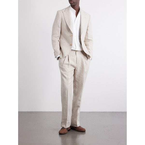 미스터 피 슬림핏 리넨 턱시도 재킷 46376663163007276