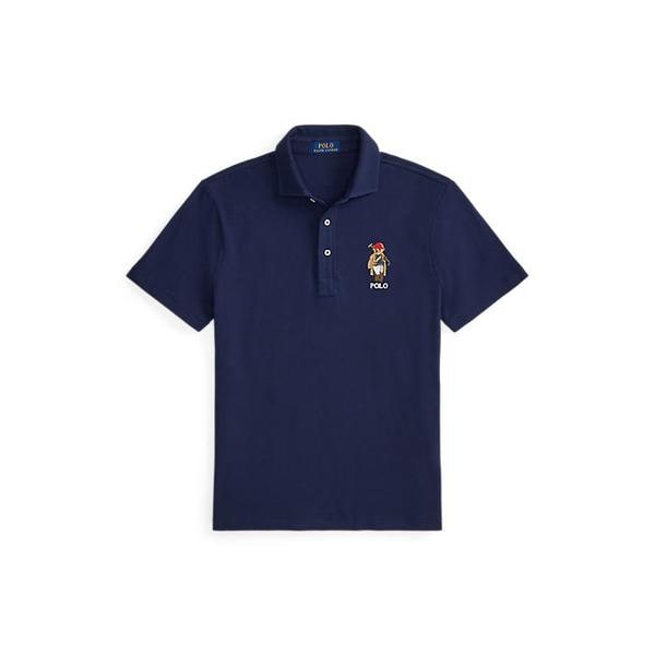 남성 커스텀 슬림핏 폴로 베어 메시 폴로(MNPOKNI1N823963400)