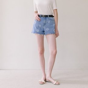 LM18 Flower Cutting Shorts - Blue