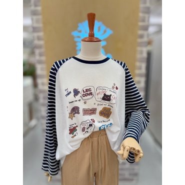 레코브 나그랑 배색 티셔츠(LC31E9LT516X)
