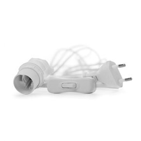 Watt  Veke cable with switch white 5 m