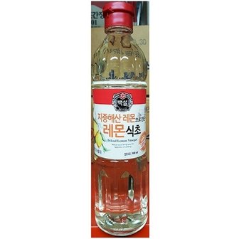  업소용 식당 식자재 주방 재료 백설 레몬식초 0.9L