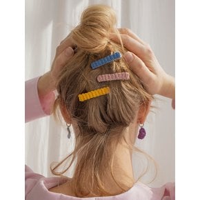 Colorful rib knit hairclip