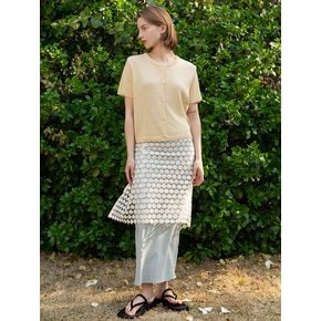 Layered lap skirt_Ivory