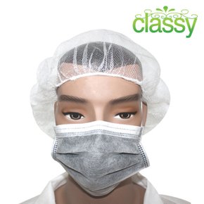 CLASSY 넷캡 일회용모자 위생모 고급형 부직포 100EA