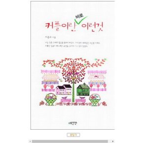중고 커플이란 바로 이런것 /상태(중)/도서출판 드림박스(해찬강)/이은수