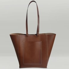 Leather Shopper Bag / Brown