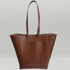 Leather Shopper Bag / Brown