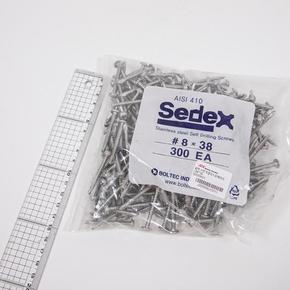 SEDEX 스텐 직결피스(와퍼머리) 8X38