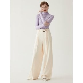 HightWaist Classic Wide Pants - ivory