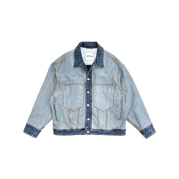 BLUE REVERSE OVERSIZED DENIM TRUCKER