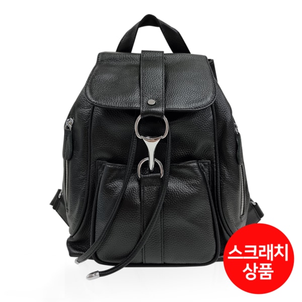 [여주점] [스크래치] 천연소가죽 데일리 백팩 (블랙) HGLB2171BK-S