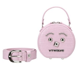 V12 CROCO-EMBO COWHIDE FACE BELT BAG_V21C5AC621_PK