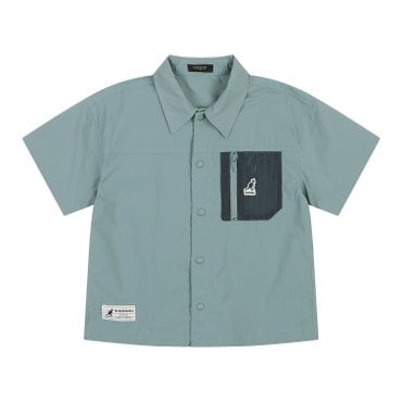 캉골키즈 포켓 포인트 숏 슬리브 셔츠 RB 0201 민트(ARBCSH02010MI)