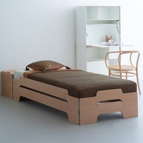 (매트리스 포함) Stacking Bed Classic Beech [배송기간 8-12주 소요]