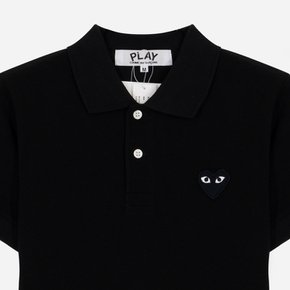 플레이 블랙 하트 폴로 반팔 티셔츠 BLACK AZ T065 051 1 3