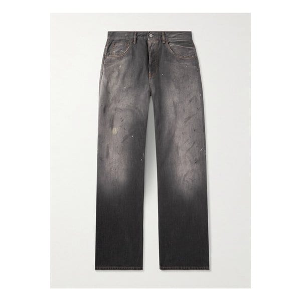 스트레이트 레그 디스트레스드 페인트 스플래터 진 1647597346626844