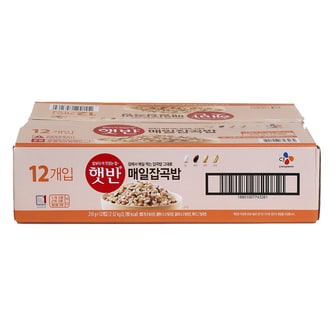 CJ 햇반 매일잡곡밥210g*12  (1박스)