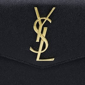 24SS 생로랑 YSL 금장 모노그램 업타운 파우치 블랙 565739 1GF0J 1000