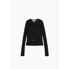 어니팔로 24FW sheer rib crew neck l/s (2 COLORS)