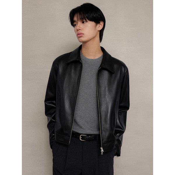 유니섹스 램스킨 클래식 자켓 [BK]