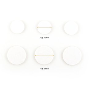 pef0801~2-3 양면스티커 지름 15mm / 20mm 두께 1.5 T 원형 양면테이프 3매