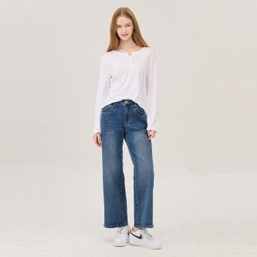 베네통 와이드 데님 팬츠 BADPF2541