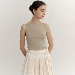 SS24 Belinda Sleeveless Ash-Khaki