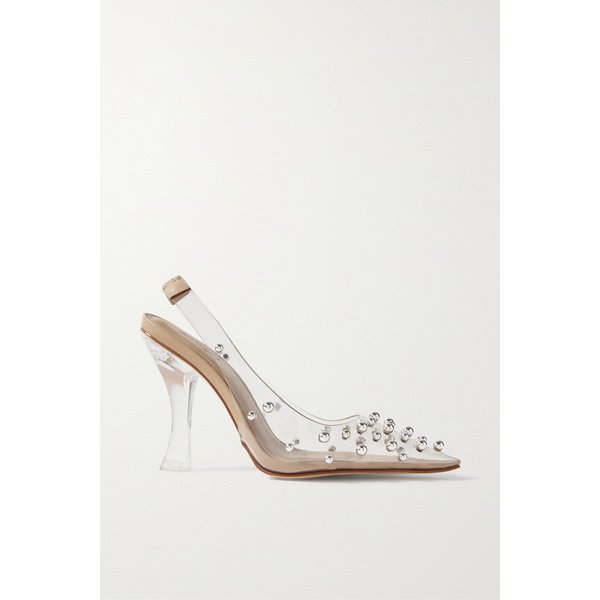 비잔 장식 PVC 슬링백 펌프스 1647597317365301