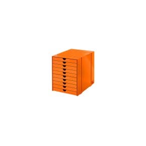 [USM 공식수입원 재고보유] USM Inos Box Set C4 With 10 Closed Trays (Orange)