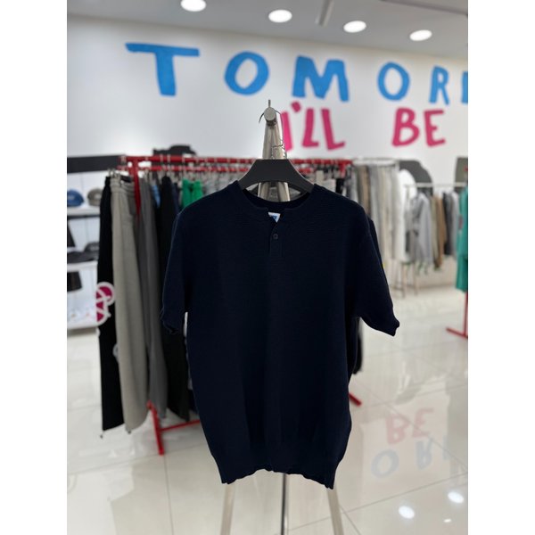 [여주점] 1버튼라운드니트반팔,네이비JHZZ10408
