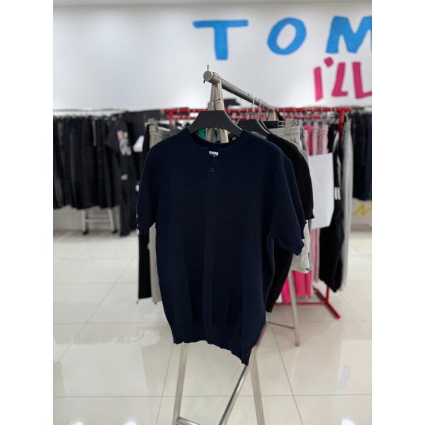 [여주점] 1버튼라운드니트반팔,네이비JHZZ10408