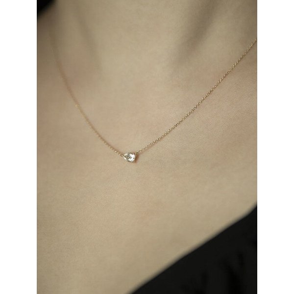 페어 드롭 토파즈 목걸이