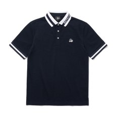 요꼬 카라넥 포인트 PK 티셔츠 [NAVY]