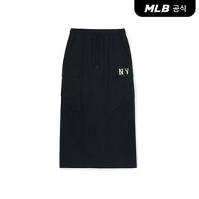 [코리아공식] 여성 베이직 쿠퍼스 우븐 카고 롱 스커트 NY (Black)