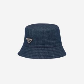 프라다 데님 버킷햇 네이비 Prada Denim Bucket Hat Navy