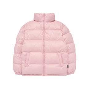 BASIC LOGO OVERSIZE SHORT DUCK DOWN JACKET PINK-오버사이즈패딩