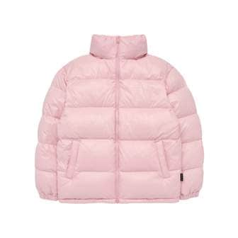 아크메드라비 BASIC LOGO OVERSIZE SHORT DUCK DOWN JACKET PINK-오버사이즈패딩