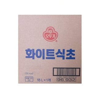  오뚜기 화이트식초 BIB 비닐포장 18L