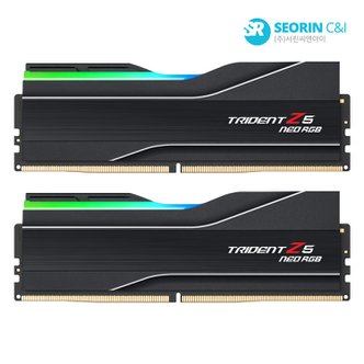 지스킬 [서린공식] G.SKILL DDR5 6000 CL30 TRIDENT Z5 NEO RGB J 블랙 패키지 64GB(32Gx2)