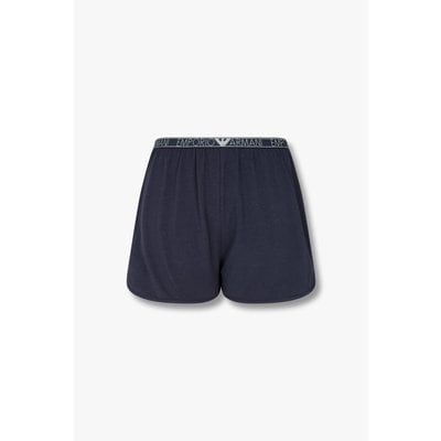 EMPORIO ARMANI 여성 씬 로고 밴딩 라운지 쇼츠 0824131504000