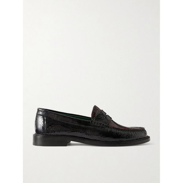 비니스 야디 스네이크 이펙트 페이턴트 가죽 로퍼 46376663163018425