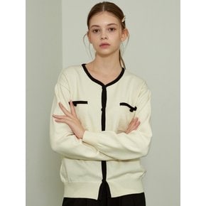 j1052 line pocket cardigan (ivory)