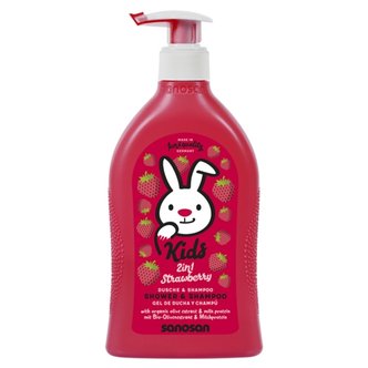 사노산 키즈 샤워앤샴푸 스트로베리 400ml