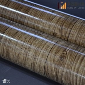 [우리홈시트] 재사용이 가능한 무점착 원목무늬목 바닥재 월넛 201(외6종) (폭)100cmx(길이)10m