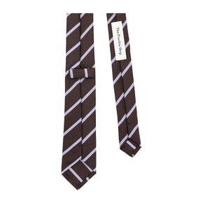 [해외배송] 더프랭키샵 레네 스트라이프 슬림 넥타이 NTFS21170200 BROWN