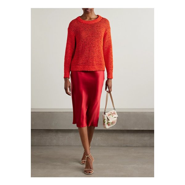 스타우드 칼라 코튼 혼방 스웨터 토마토 레드 1647597359129421