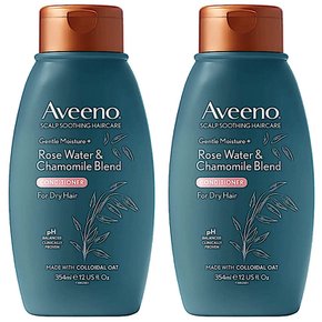 아비노 젠틀 모이스처 로즈 워터 앤 캐모마일 컨디셔너 Aveeno Scalp Soothing Haircare 354ml 2개