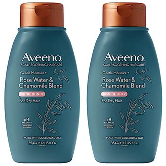  아비노 젠틀 모이스처 로즈 워터 앤 캐모마일 컨디셔너 Aveeno Scalp Soothing Haircare 354ml 2개