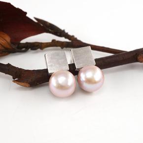 925Silver 담수진주 스퀘어 귀걸이 OPGEE8621 (S8589150)